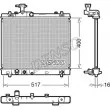 Radiateur, refroidissement du moteur DENSO [DRM47033]