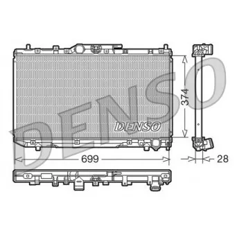 DENSO DRM50014 - Radiateur, refroidissement du moteur