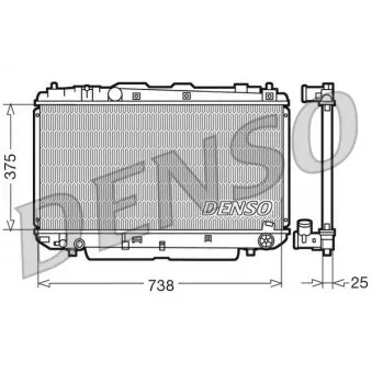 DENSO DRM50021 - Radiateur, refroidissement du moteur