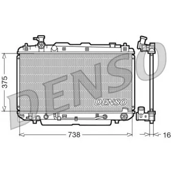 DENSO DRM50022 - Radiateur, refroidissement du moteur