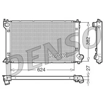 Radiateur, refroidissement du moteur DENSO DRM50012