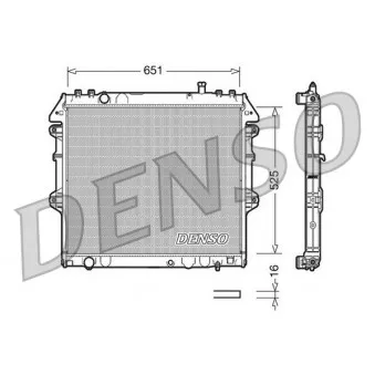 DENSO DRM50038 - Radiateur, refroidissement du moteur