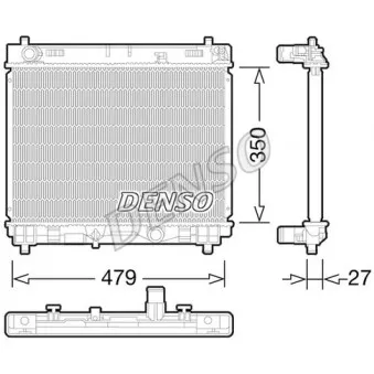 Radiateur, refroidissement du moteur DENSO [DRM50058]