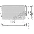 Radiateur, refroidissement du moteur DENSO [DRM50092]