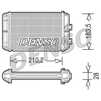 Système de chauffage DENSO DRR20004 pour OPEL ASTRA 2.0 Turbo - 200cv