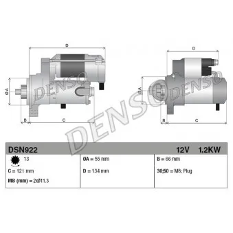 Démarreur DENSO OEM 2810028010