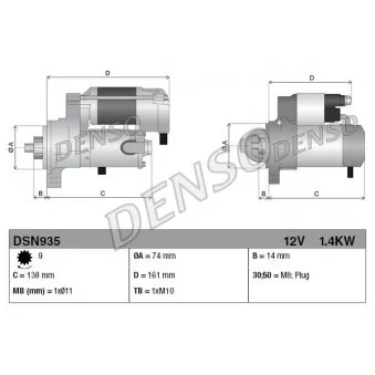 Démarreur DENSO OEM 2810021040