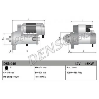 Démarreur DENSO OEM 2810033110