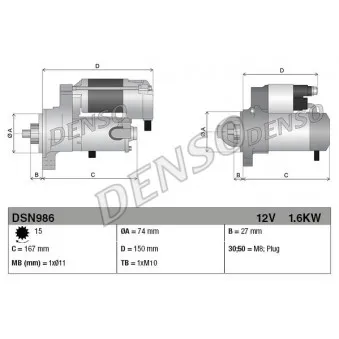 Démarreur DENSO OEM 281000Y041
