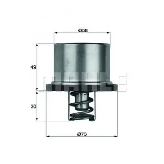 Thermostat d'eau BEHR THD 1 71 pour MERCEDES-BENZ MK 1427 F - 272cv