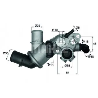 Thermostat d'eau BEHR OEM 46514952