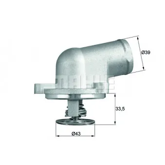 Thermostat d'eau BEHR TI 207 87D pour MERCEDES-BENZ CLASSE C C 200 Kompressor - 163cv