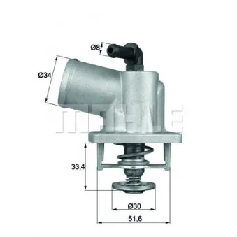 Thermostat d'eau BEHR TI 55 92D pour OPEL ZAFIRA 1.6 16V - 101cv