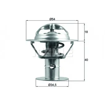 Thermostat d'eau BEHR TX 180 86D pour FORD MONDEO 2.5 ST 200 - 205cv