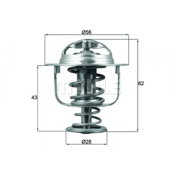 Thermostat d'eau BEHR OEM 7701058391