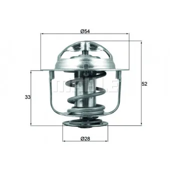 Thermostat d'eau BEHR OEM 2120005D12