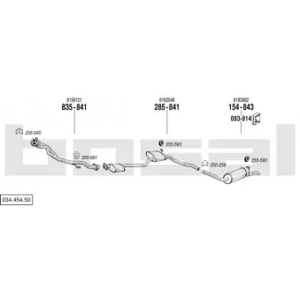 Echappement BOSAL 034.454.50