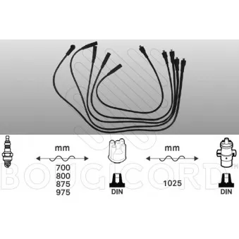 Kit de câbles d'allumage EFI AUTOMOTIVE 2445