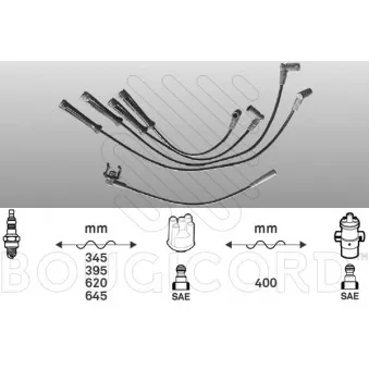 Kit de câbles d'allumage EFI AUTOMOTIVE OEM 53-0054