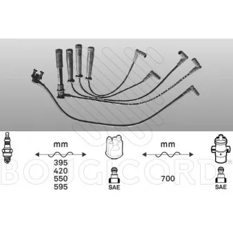 EFI AUTOMOTIVE 2496 - Kit de câbles d'allumage