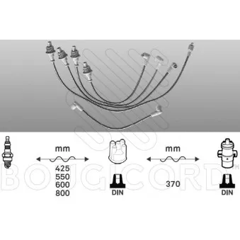 Kit de câbles d'allumage EFI AUTOMOTIVE OEM 600/155