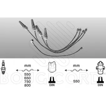 EFI AUTOMOTIVE 3373 - Kit de câbles d'allumage