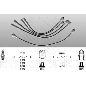 Kit de câbles d'allumage EFI AUTOMOTIVE OEM 7701349467