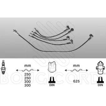 EFI AUTOMOTIVE 3463 - Kit de câbles d'allumage