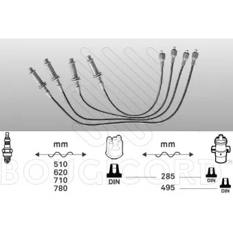 Kit de câbles d'allumage EFI AUTOMOTIVE OEM 95495976