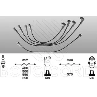 EFI AUTOMOTIVE 4003 - Kit de câbles d'allumage
