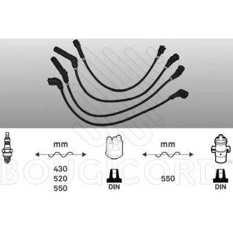Kit de câbles d'allumage EFI AUTOMOTIVE OEM 96256433