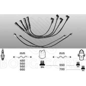 Kit de câbles d'allumage EFI AUTOMOTIVE OEM 12121247364