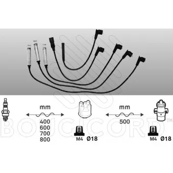 Kit de câbles d'allumage EFI AUTOMOTIVE OEM 941125120666