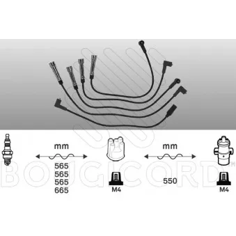 Kit de câbles d'allumage EFI AUTOMOTIVE OEM V10-70-0016