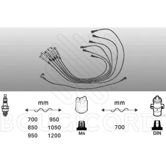 EFI AUTOMOTIVE 4115 - Kit de câbles d'allumage