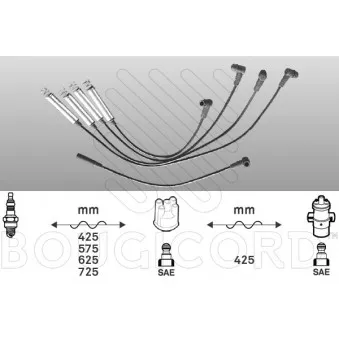 Kit de câbles d'allumage EFI AUTOMOTIVE OEM XC237