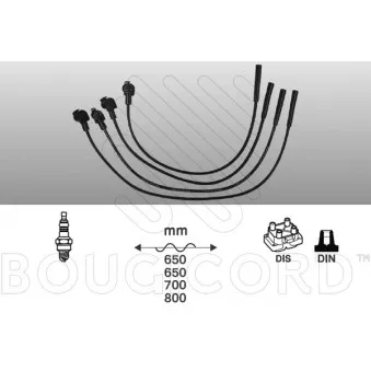 Kit de câbles d'allumage EFI AUTOMOTIVE OEM 83450
