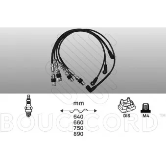 Kit de câbles d'allumage EFI AUTOMOTIVE OEM 030905409C