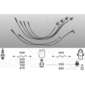 Kit de câbles d'allumage EFI AUTOMOTIVE OEM 96070995