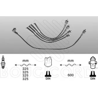 Kit de câbles d'allumage EFI AUTOMOTIVE OEM ENT910418
