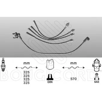 Kit de câbles d'allumage EFI AUTOMOTIVE OEM 20457