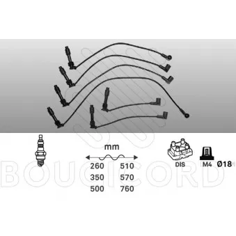 EFI AUTOMOTIVE 5214 - Kit de câbles d'allumage