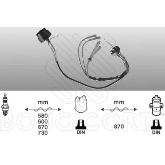 EFI AUTOMOTIVE 6202 - Kit de câbles d'allumage