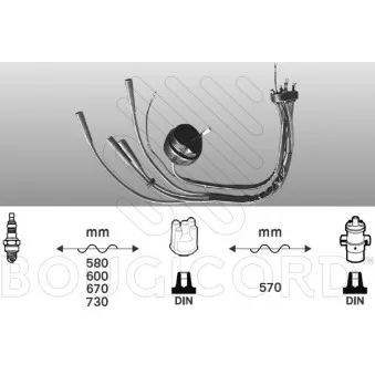 EFI AUTOMOTIVE 6203 - Kit de câbles d'allumage