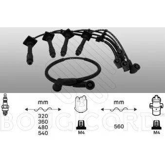 Kit de câbles d'allumage EFI AUTOMOTIVE OEM J5382047