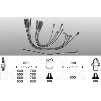EFI AUTOMOTIVE 7107 - Kit de câbles d'allumage