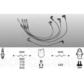 Kit de câbles d'allumage EFI AUTOMOTIVE OEM 1021502918