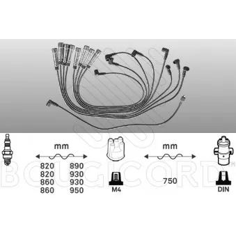 Kit de câbles d'allumage EFI AUTOMOTIVE 7163