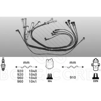 Kit de câbles d'allumage EFI AUTOMOTIVE OEM 1161501319