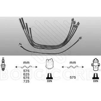 Kit de câbles d'allumage EFI AUTOMOTIVE OEM ENT910225
